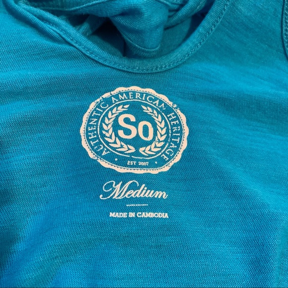 American Heritage Turquoise Racerback Tank Top - Picture 6 of 6